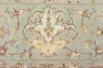 large ivory vintage tabriz persian rug 51157 silk Nazmiyal