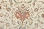 large ivory vintage tabriz persian rug 51157 vase Nazmiyal
