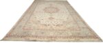 large ivory vintage tabriz persian rug 51157 whole Nazmiyal