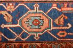large red antique serapi persian rug 51121 border Nazmiyal