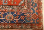 large red antique serapi persian rug 51121 corner Nazmiyal