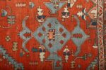 large red antique serapi persian rug 51121 field Nazmiyal