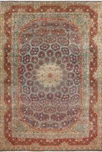 large vintage tabriz persian rug 51124 Nazmiyal