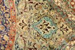 large vintage tabriz persian rug 51124 green Nazmiyal
