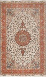 large vintage tabriz persian rug 51142 Nazmiyal