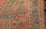 navy antique mohtasham kashan persian rug 49328 weave Nazmiyal