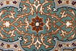 navy background vintage isfahan persian rug 51149 center Nazmiyal