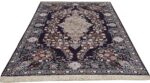 navy background vintage isfahan persian rug 51149 full Nazmiyal