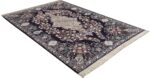 navy background vintage isfahan persian rug 51149 side Nazmiyal
