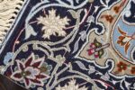 navy background vintage isfahan persian rug 51149 weave Nazmiyal
