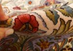 oval animal motif vintage tabriz persian rug 51120 pile Nazmiyal
