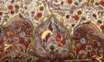 oval animal motif vintage tabriz persian rug 51120 reverse Nazmiyal