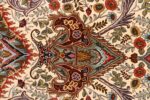 oval animal motif vintage tabriz persian rug 51120 tiara Nazmiyal