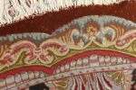 oval animal motif vintage tabriz persian rug 51120 weave Nazmiyal