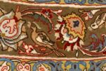 oval hunting scene vintage tabriz rug 51131 bird Nazmiyal