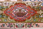 oversized hunting scene vintage tabriz persian rug 51117 persepolis Nazmiyal