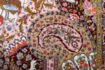 oversized hunting scene vintage tabriz persian rug 51117 sparrow Nazmiyal