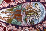 oversized hunting scene vintage tabriz persian rug 51117 swan Nazmiyal