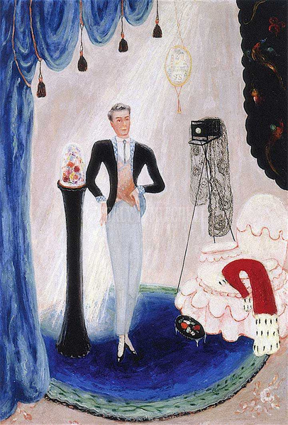 Portrait of Barron De Meyer, Florine Stettheimer, 1923 Portrait of Barron De Meyer, Florine Stettheimer, 1923