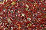 red animal motif vintage tabriz persian rug 51139 dragon Nazmiyal