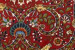 red animal motif vintage tabriz persian rug 51139 middle Nazmiyal