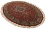 red animal motif vintage tabriz persian rug 51139 side Nazmiyal