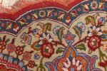 red animal motif vintage tabriz persian rug 51139 weave Nazmiyal