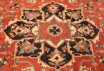 roomsize antique serapi persian rug 49350 medallion Nazmiyal