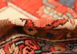roomsize antique serapi persian rug 49359 pile Nazmiyal