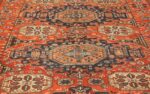 roomsize antique soumak caucasian rug 49340 field Nazmiyal