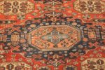 roomsize antique soumak caucasian rug 49340 medallion Nazmiyal
