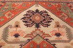 roomsize ivory antique serapi persian rug 49353 top Nazmiyal