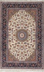 roomsize vintage isfahan persian rug 51148 Nazmiyal