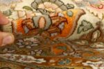 round shahsavarpour design tabriz persian rug 51129 pile Nazmiyal