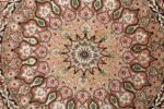 round shahsavarpour design vintage tabriz persian rug 51128 center Nazmiyal
