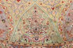 round silk vintage tabriz persian rug 51137 dome Nazmiyal