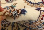 round vintage nain persian rug 51126 pile Nazmiyal