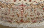 round vintage tabriz persian rug 51123 border Nazmiyal