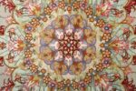 round vintage tabriz persian rug 51123 center Nazmiyal