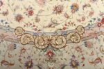 round vintage tabriz persian rug 51123 design Nazmiyal