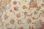 round vintage tabriz persian rug 51123 field Nazmiyal