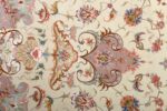 round vintage tabriz persian rug 51123 tiara Nazmiyal