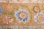 silk shahsavarpour design vintage tabriz persian rug 51162 blue Nazmiyal