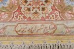 silk shahsavarpour design vintage tabriz persian rug 51162 signature Nazmiyal