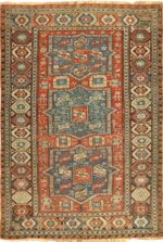 small antique tribal soumak caucasian rug 49356 Nazmiyal