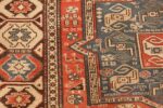 small antique tribal soumak caucasian rug 49356 men Nazmiyal