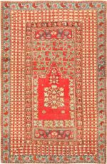 small size antique ghiordes turkish rug 49286 Nazmiyal