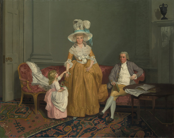 The Saithwaite Family, Islamic Carpets in Paintings, Nazmiyal Collection The Saithwaite Family, Islamic Carpets in Paintings, Nazmiyal Collection