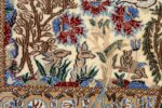 tree of life design vintage nain persian rug 51156 deer Nazmiyal