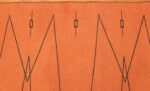 trilli design scandinavian kilim rug 49262 by mattokutomo oy orange border Nazmiyal